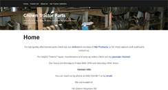 Desktop Screenshot of chowntractorparts.com